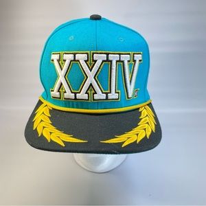 BRUNO MARS Exclusive 24K Magic XXIV World Tour MITCHELL & NESS Blue Cap Hat